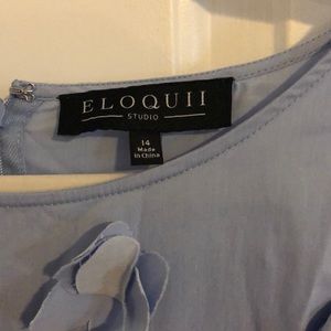 Eloquii Dresses - Eloquii Blue 3D flower dress Eloquii Dresses - Eloquii Blue 3D flower dress